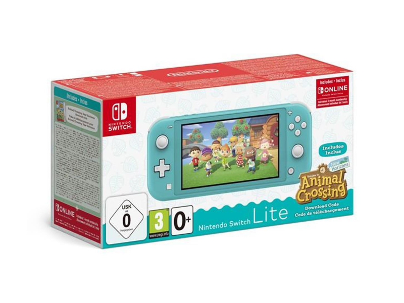 Nintendo Switch Lite - Morski + ACNH + NSO 3 miesiące